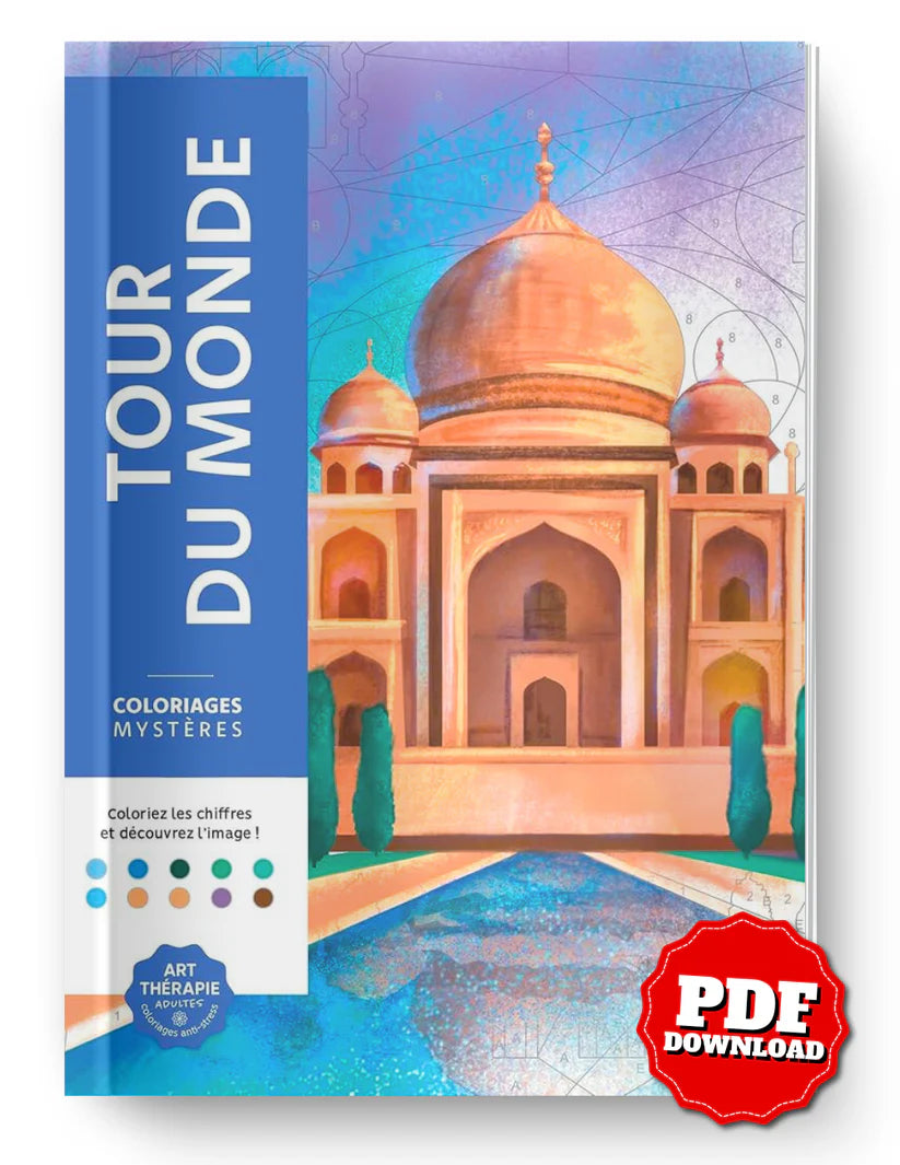 Around the World | Color by Number & Letter Reveal